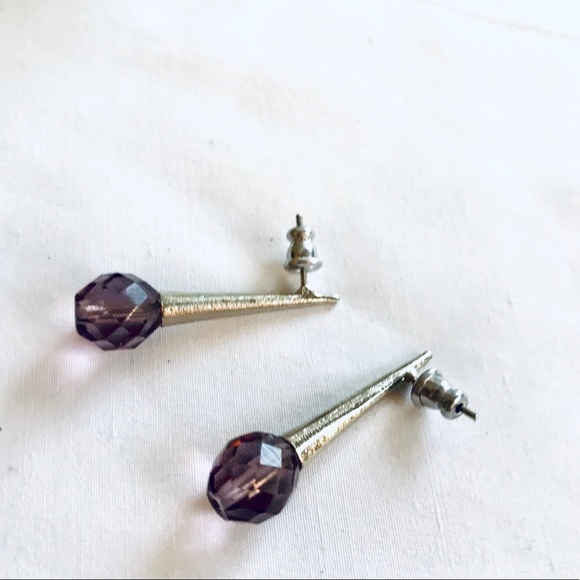 GIOVANNA CHANTAL Jazzy Tear Drop Earrings - Purple - Picture 7 of 8